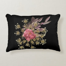 decoración de flores arrojar almohada