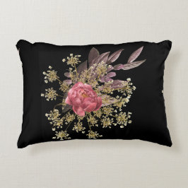decoración de flores arrojar almohada