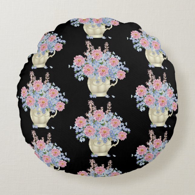 decoración de flores arrojar almohada (Anverso)