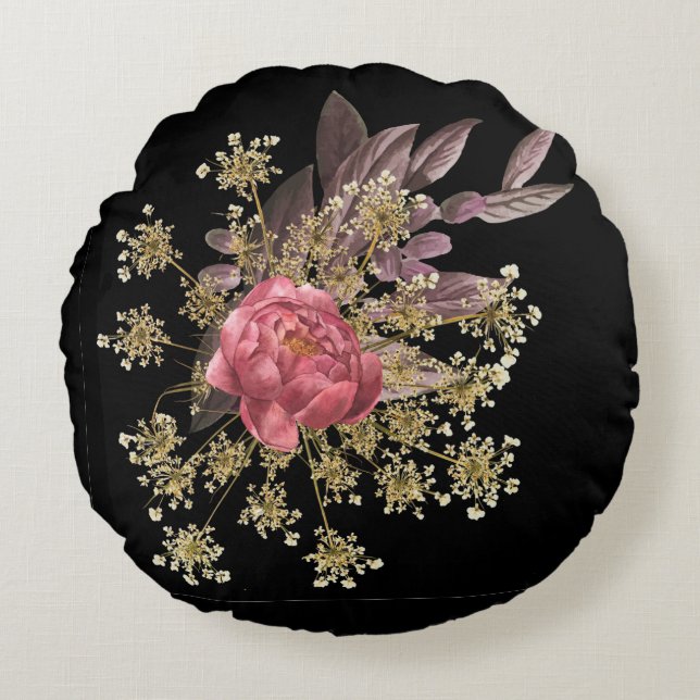 decoración de flores arrojar almohada (Anverso)