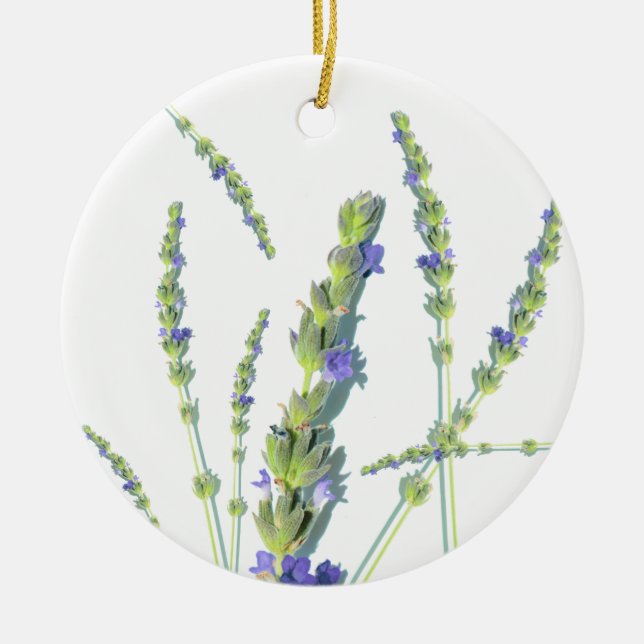 Decoración de flores moradas de lavanda (Frente)