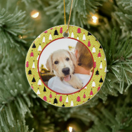 Decoración de foto de mascota de Navidad editable