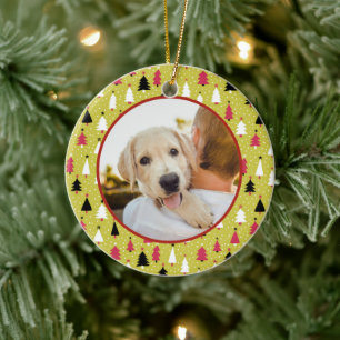 Decoración de foto de mascota de Navidad editable