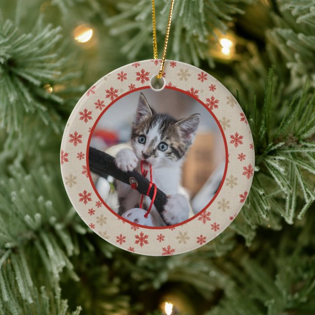 Decoración de fotos de Mascota de Navidades editab (Árbol)
