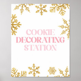 Decoración de Galletas Winter Onederland Rosa Dora
