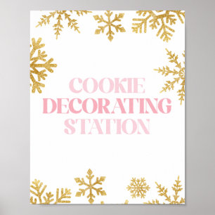 Decoración de Galletas Winter Onederland Rosa Dora