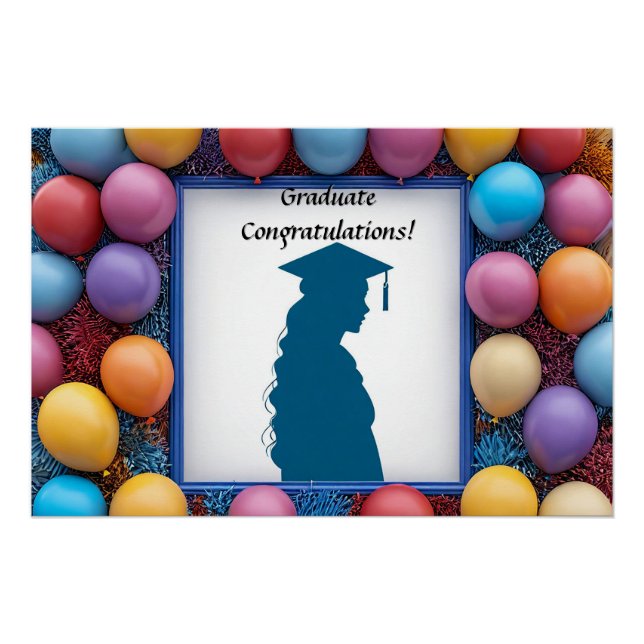 🎓 Decoración de Globos para Fiesta de Graduación  (Anverso)