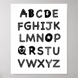Decoración de guardería alfabeta ABC Clipart Impre