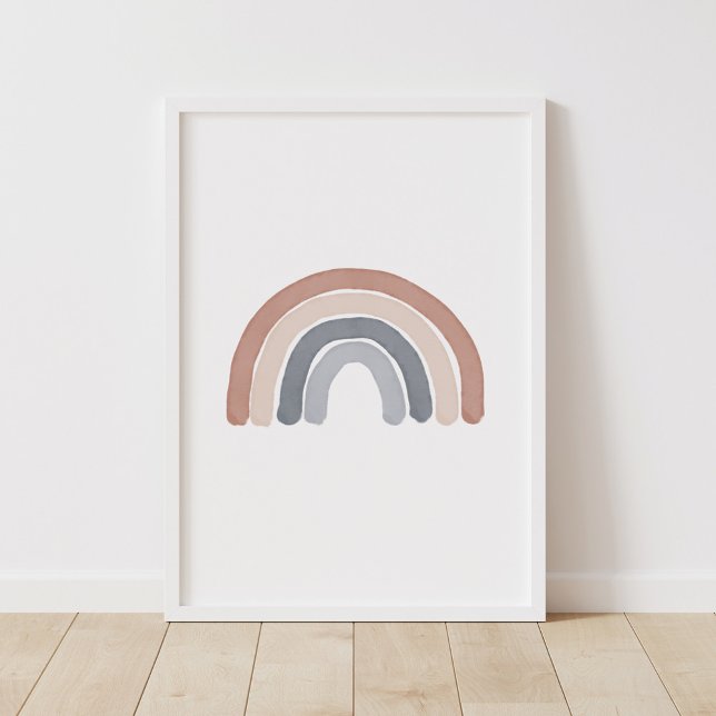 Decoración de guardería arcoiris de Boho Watercolo (Subido por el creador)