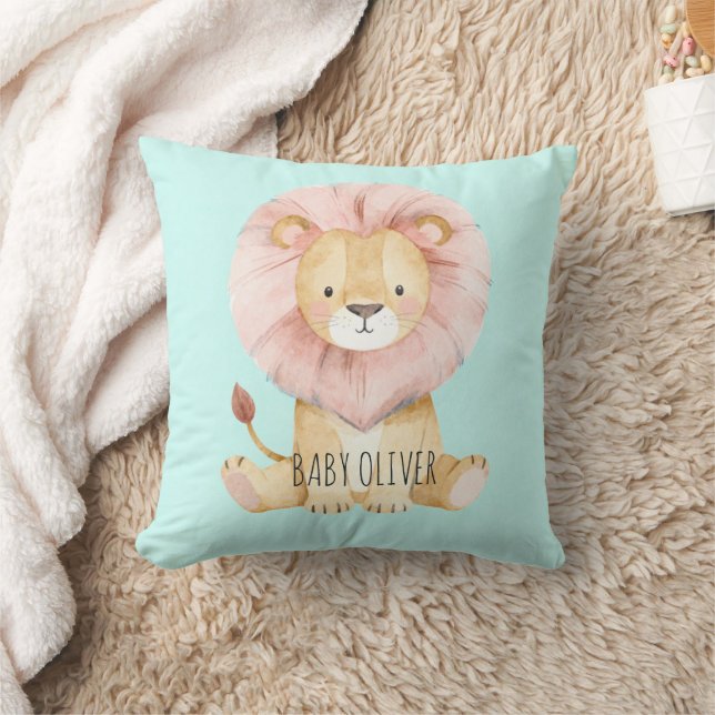 Decoración de guardería "Bebé Oliver" Almohada con (Manta)