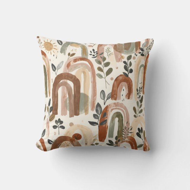 Decoración de guardería boho | Almohada de acento  (Anverso)
