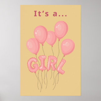 Decoración de guardería de niña con impresión de g
