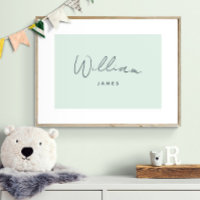 Decoración de guardería de nombre de bebé personal