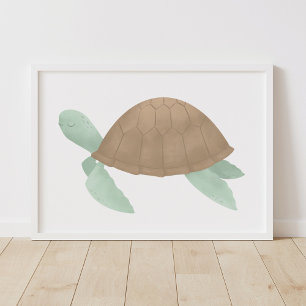 Decoración de guardería de playa con acuarela de t