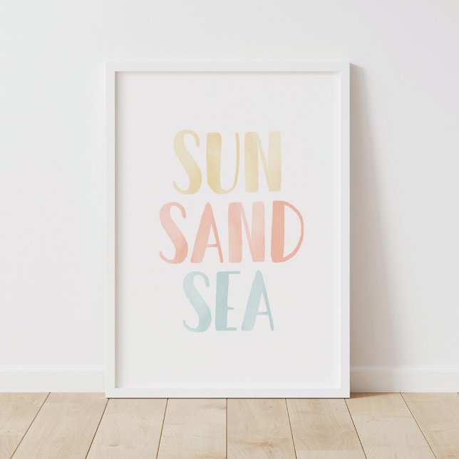 Decoración de guardería de playa de acuarela de so (Subido por el creador)