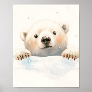 Decoración de habitación de nursery de oso polar b