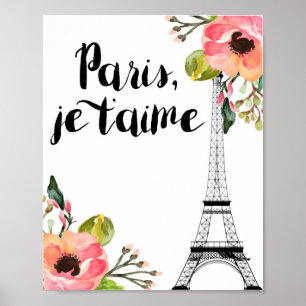 Decoración de habitación en París, impresión en Pa