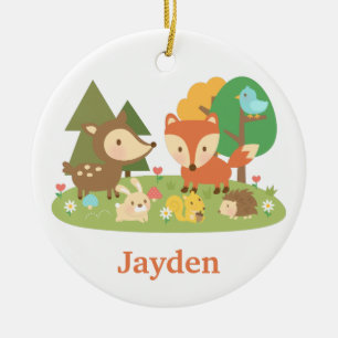 Decoración de habitación infantil con animales del