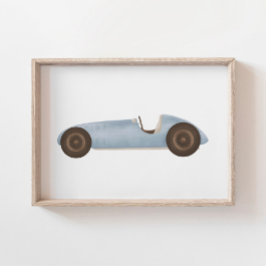 Decoración de habitación infantil con coche de car