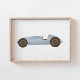 Decoración de habitación infantil con coche de car