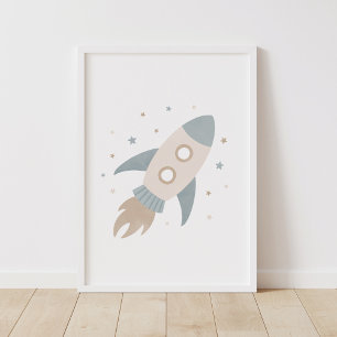Decoración de habitación infantil de nave espacial