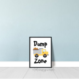 Decoración de habitación para niños de camión de v