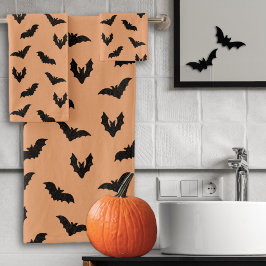Decoración de Halloween vintage de murciélagos neg
