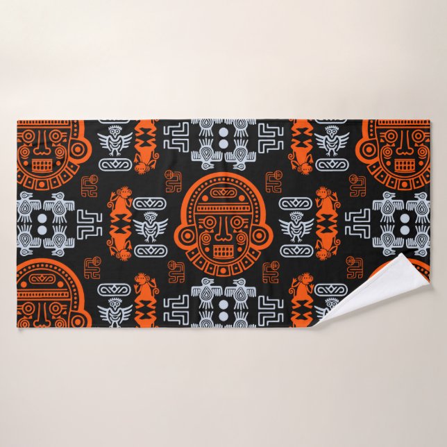decoración de hogar azteca inca (Toalla de baño)