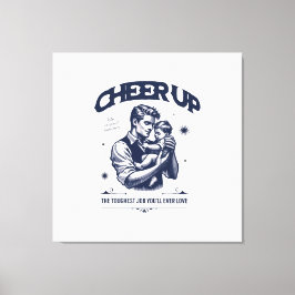 DECORACIÓN DE HOGAR PAPÁ ANIMA PARED LONA 