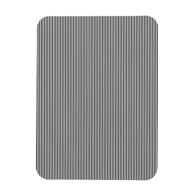 Decoración de imán de franja blanca negra moderna (Vertical)