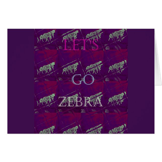 Decoración de impresión de cebra: Un diseño divert (Anverso (Horizontal))