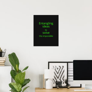 Decoración de ingeniero cuántico Open Sans verde n