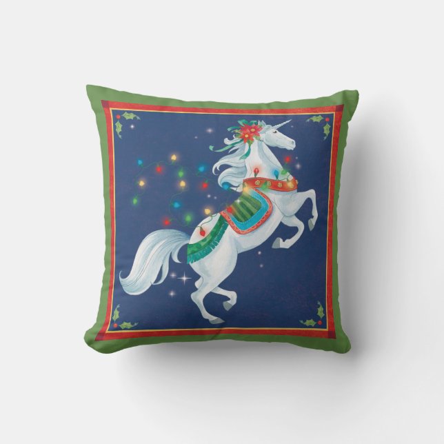 Decoración de la almohada del unicornio del (Anverso)
