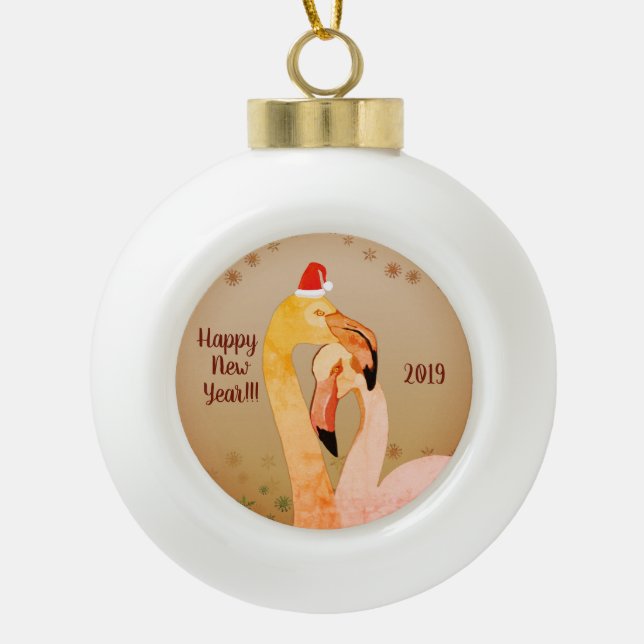 Decoración de la Bola de Amor de Año Nuevo (Anverso)