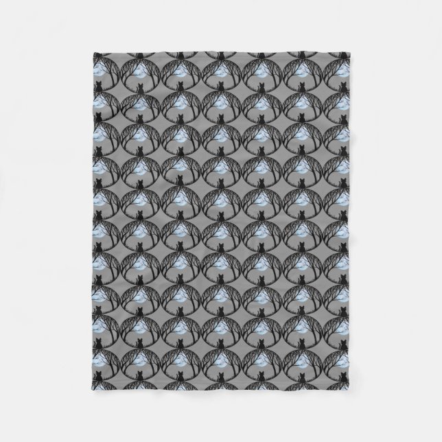 Decoración de la cama de las mantas de gatos de la (Anverso)