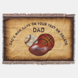 Decoración de la cueva del hombre del papá, manta