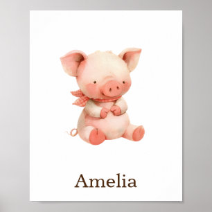 Decoración De La Enfermería Juguete Animal Pink Pi
