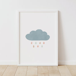 Decoración de la guardería Chica de la nube Pastel