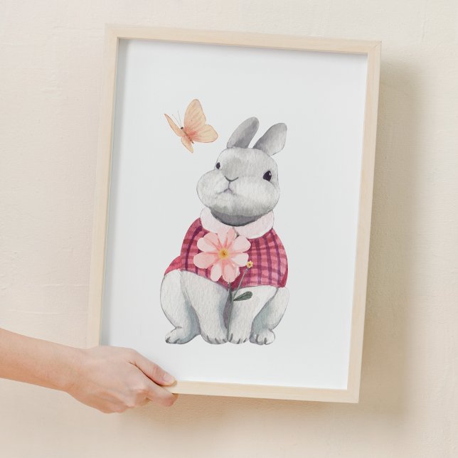 Decoración de la guardería de Woodland (Whimsical Bunny Woodland Nursery Decor)
