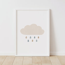Decoración de la guardería Neutral Cloud Blue Boy