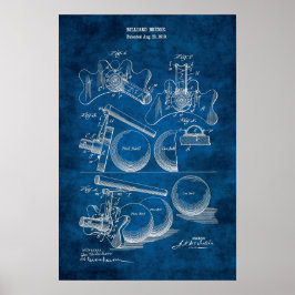 Decoración De La Habitación Billiard Patent Art #1