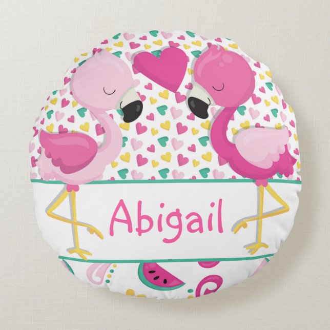 Decoración de la habitación de almohadas Flamingo  (Anverso)