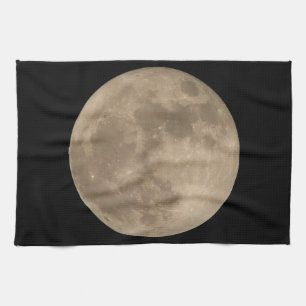 Decoración de la luna de la toalla de plato de la
