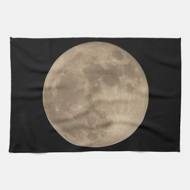 Decoración de la luna de la toalla de plato de la (Horizontal)