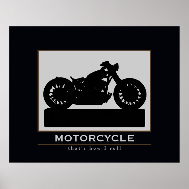 Decoración de la pared de motocicleta negra (Frente)