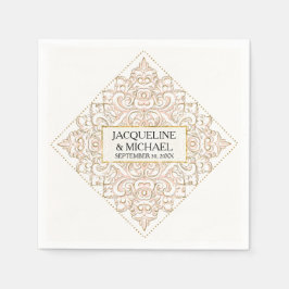 Decoración de la recepción de la servilleta del pa