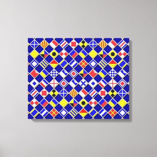 Decoración de las banderas de señalización náutica (Anverso)