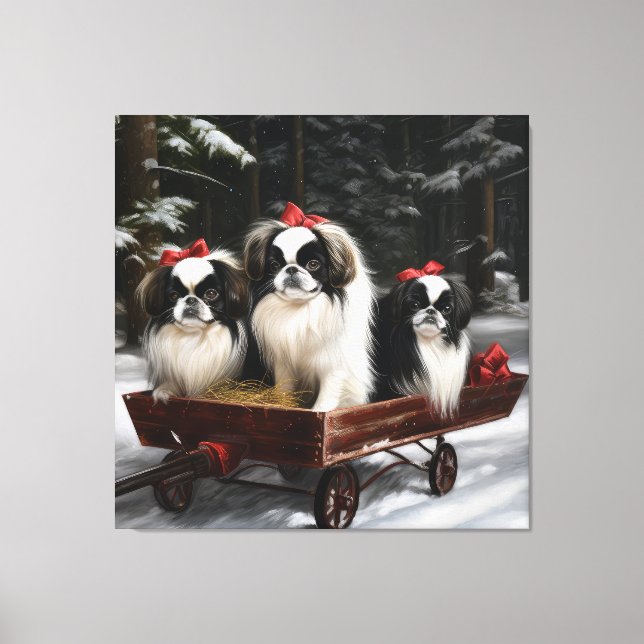 Decoración de los Navidades Chin Snowy Sleigh (Anverso)