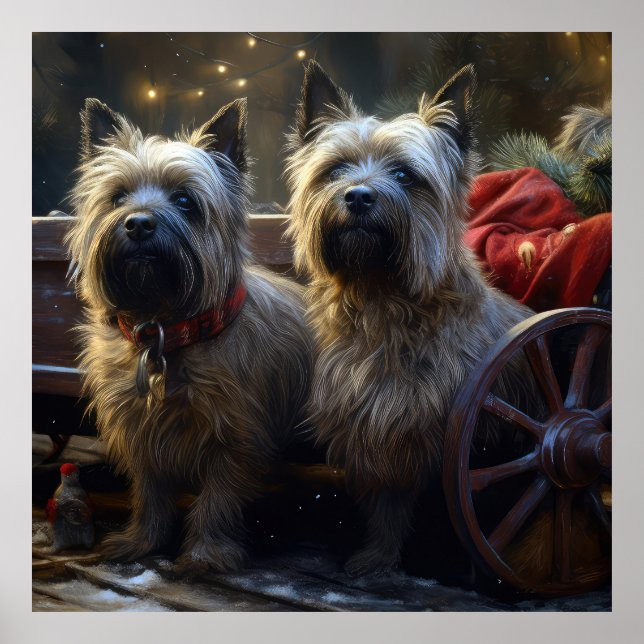 Decoración de los Navidades de Cairn Terrier Snowy (Frente)