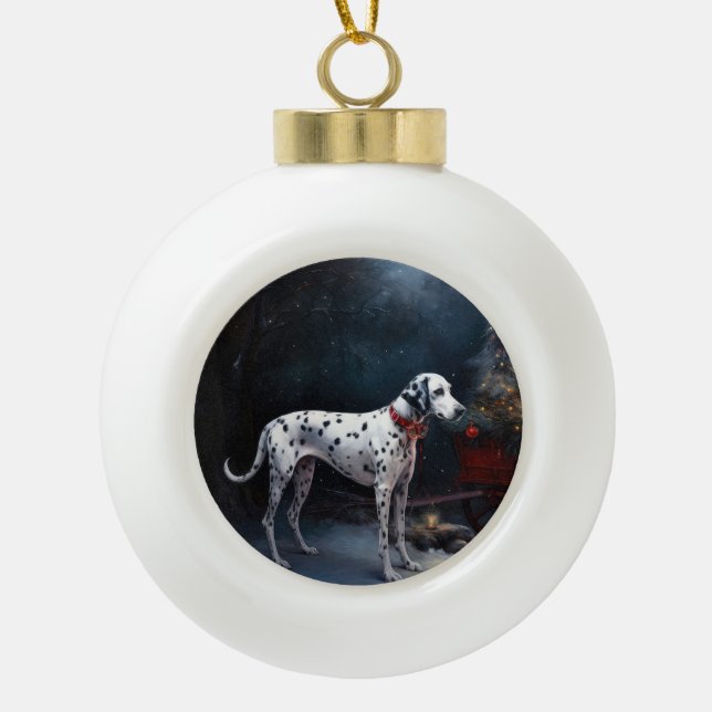 Decoración de los Navidades de Dalmacia Snowy Slei (Anverso)